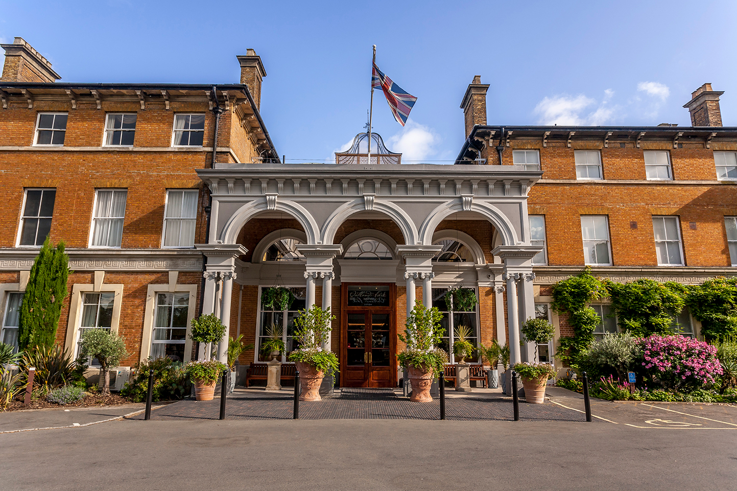 Oatlands Park Hotel exterior front image for the partnership article
