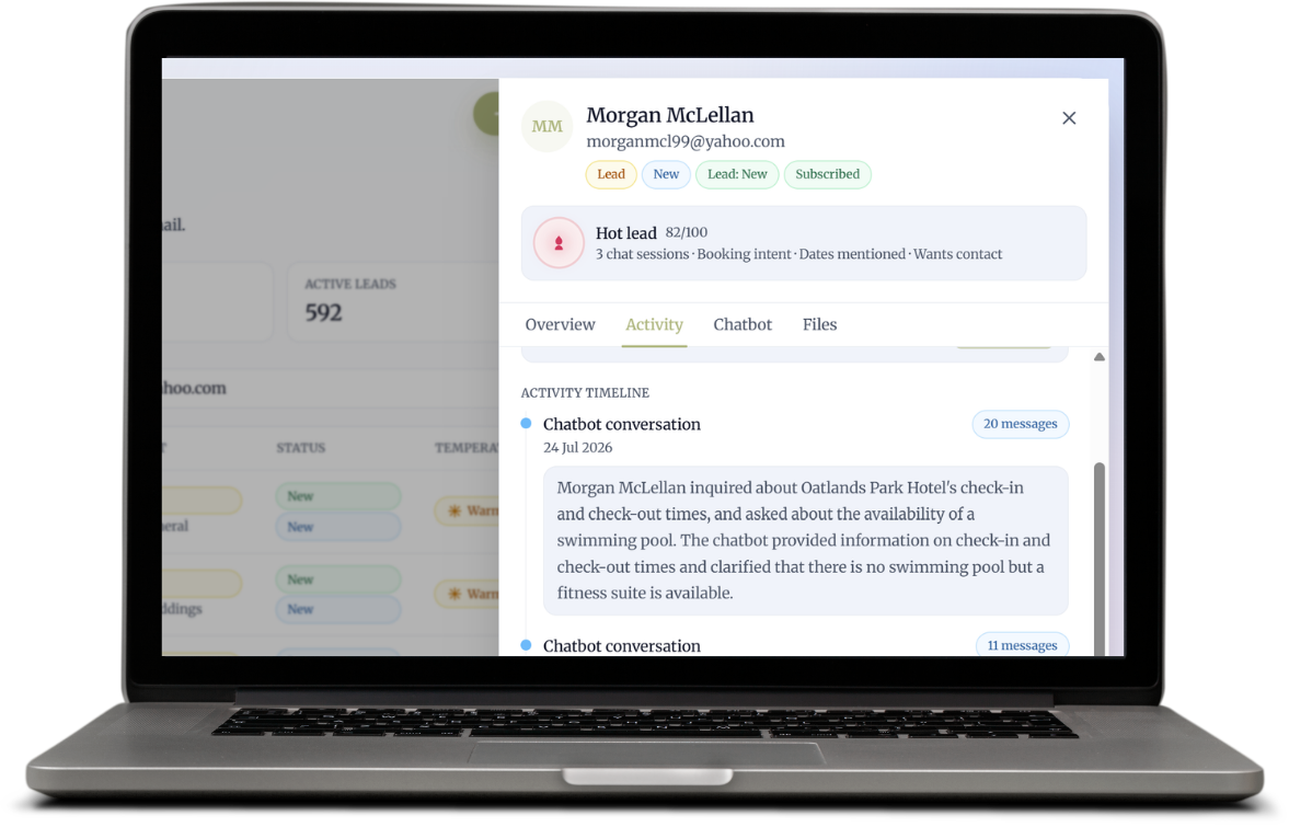 A CRM that reads the room, not just the form